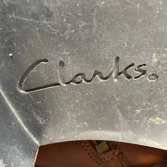 Clarks Collection Boots Women's 10M Brown Plaza Steer Riding Boot Leather - Picture 11 of 16